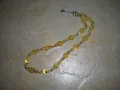 Колие - огърлица от Балтийски кехлибар цвят масло и лимон, снимка 2