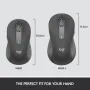 Безжична мишка Logitech Signature M650 L, Full Size, Bluetooth врзка, цвят: graphite, снимка 2