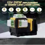 Лазерен 3D -  360 градуса нивелир с 2 батерии 12V 3 AH, 3 лъча, снимка 12