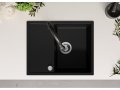 Кухненска мивка от Гранит модел Ибиса 620 Компакт - Черна, снимка 7