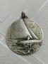 Сребърен военен морски медал , снимка 1 - Антикварни и старинни предмети - 44727624