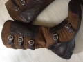 Удобни кафеви ботуши,естественна кожа., снимка 2