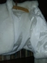 Официална бяла наметка с ръкави, снимка 3