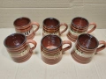 Комплект Стари Соц Български Традиционни Керамични Халби За Вино. / 6 Броя. / НОМЕР 1532., снимка 4
