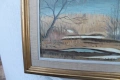 Стара картина масло върху платно, снимка 7