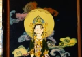 Японска картина богиня Guanyin,злато,релеф. , снимка 2