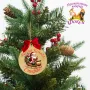 Дървена персонализирана висулка за елха Коледа, снимка 6
