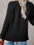 Дамски ежедневен моден плетен пуловер с V-образно деколте, 5цвята - 023, снимка 5