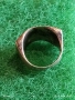 Винтидж сребърен пръстен Английски стил подходящ за гравиране 47615, снимка 4