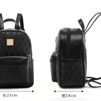 Комплект раница с три чантички цвят черен, снимка 2 - Раници - 44749944