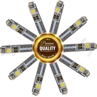 Супер ярка T5 Led крушка 3 и 5 SMD 3030 светлина Т5 Лампа за табло на кола габарит 12V Супер ярки ла, снимка 3 - Аксесоари и консумативи - 41361301