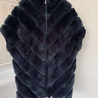 Луксозно палто-елек от чинчила, снимка 4 - Палта, манта - 36024737