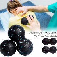Ново! Двойна масажираща топка за йога, Двойно масажно топче за йога, масажор, топка за масаж