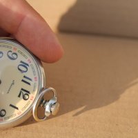 СССР джобен часовник ''Молния'' 50 мм, снимка 6 - Антикварни и старинни предмети - 42291046