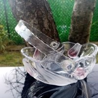 * Walther Glass * - кристална фруктиера !, снимка 1 - Декорация за дома - 41544436