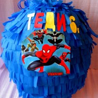 Пинята голяма + подарък маска и конфети ,готови за изпращане, снимка 15 - Декорация за дома - 20175783