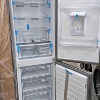 Хладилник с фризер No frost A+++ Нов инокс с диспенсър 60 месеца гаранция, снимка 6 - Хладилници - 39692287