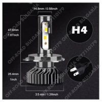 2 БРОЯ LED Диодни крушки H4 180W 12-24V, снимка 2 - Аксесоари и консумативи - 41147010