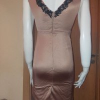 Официална рокля от сатен с пайети, снимка 5 - Рокли - 42069445