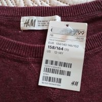 Пуловер с харбалички xS / S 158 / 164 H&M , снимка 2 - Детски Блузи и туники - 34697876