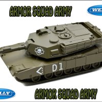Метален Танк D1 Armor Squad Welly 99193, снимка 1 - Колекции - 42608871