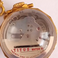 Швейцарски часовник Titus автоматик, снимка 3 - Дамски - 43152083