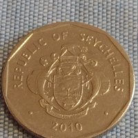 Две монети 2 1/2 гулдена 1979г. / 5 рупии 2010г. Сейшелските острови 31722, снимка 8 - Нумизматика и бонистика - 44491863