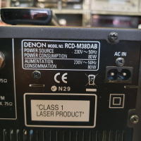 Ресийвър Denon RCD-M38DAB Има радио, диск, usb, aux - 2, RDS, MP3. Като ново. Оригинално дистанционн, снимка 17 - Ресийвъри, усилватели, смесителни пултове - 44552759