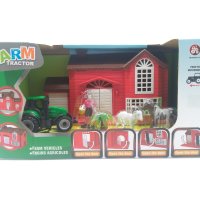 Комплект ферма с трактор, къща и фигурки , снимка 1 - Други - 38271726