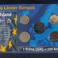 Исландия 2005-2011 - Комплектен сет от 5 монети, снимка 1 - Нумизматика и бонистика - 44482980