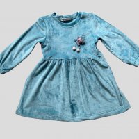 Детска плюшена рокля, снимка 1 - Детски рокли и поли - 39285633