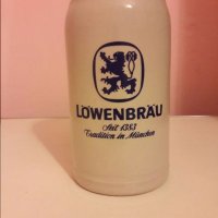 Колекционерска халба за бира  1л Löwenbrau,Löwenbrauerei Passau , снимка 3 - Колекции - 27224726