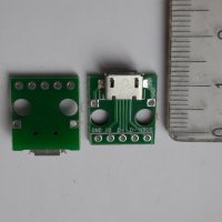 Micro USB платка,  breakout board Micro USB female , снимка 2 - Друга електроника - 36013194