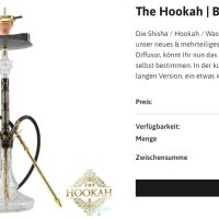 THE HOOKAH Black Mamba Anthrazit Gunmetal & Gold  внос от Германия, снимка 2 - Наргилета - 41321387