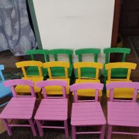 Цветни детски столчета изработени от бук.Производител , снимка 5 - Столове - 39408951