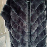 Луксозно палто-елек от чинчила, снимка 1 - Палта, манта - 36024737