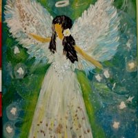 Картина "Магически ангел", снимка 1 - Картини - 39028486