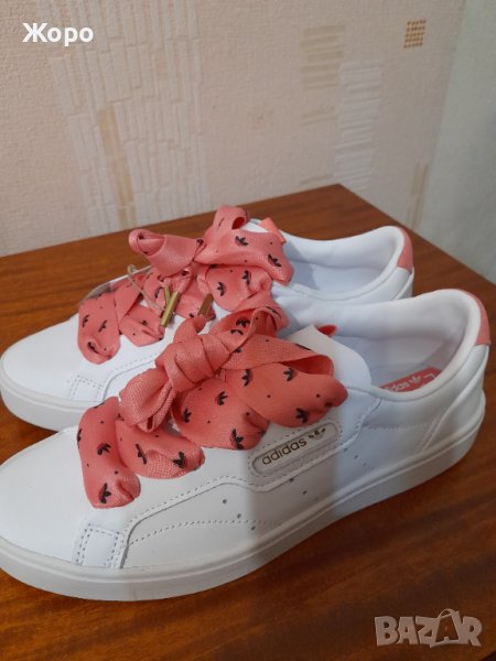 Дамски Кожени Маратонки-ADIDAS, снимка 1