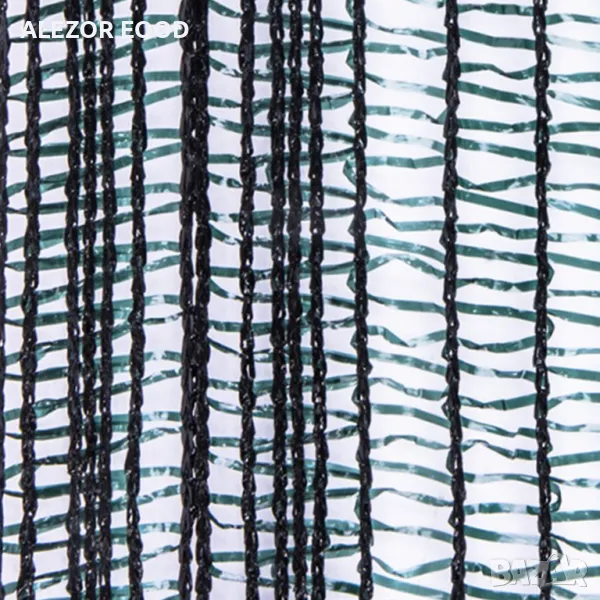 Зелена засенчваща мрежа 40% против птици и градушка, 20 м/ 4 м, снимка 1