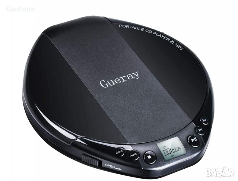 Gueray портативен CD плейър HiFi Classic Personal CD Discman със слушалки, защита срещу прескачане, , снимка 1