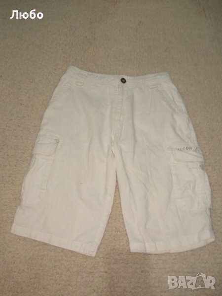 бели памучни панталони, снимка 1
