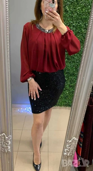 къса пайетена пола , снимка 1