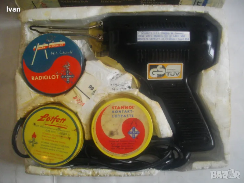 ЗА ЧАСТИ ЗА РЕМОНТ НЕМСКИ ОРИГИНАЛЕН СТАРО КАЧЕСТВО 100W ИНДУКЦИОНЕН ТРАНСФОРМАТОРЕН ЕЛ. ПОЯЛНИК, снимка 1