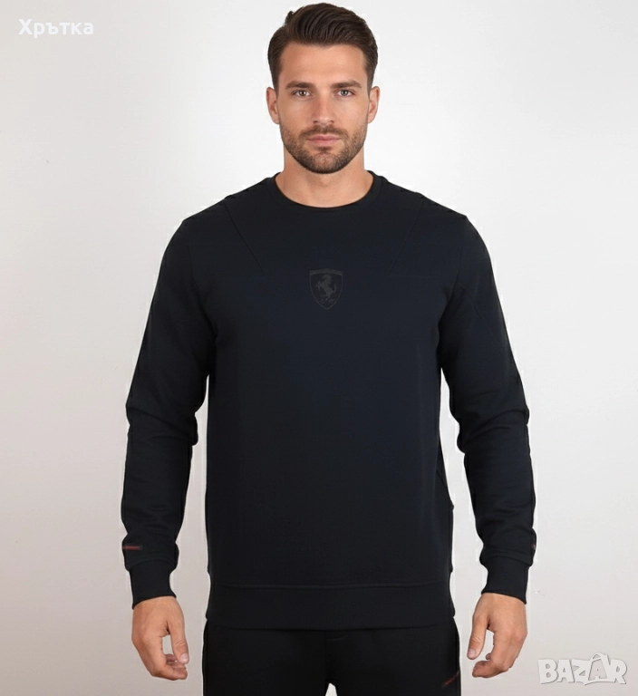 Scuderia Ferrari Crew Sweatshirt - Оригинална мъжка блуза размер S-M, снимка 1