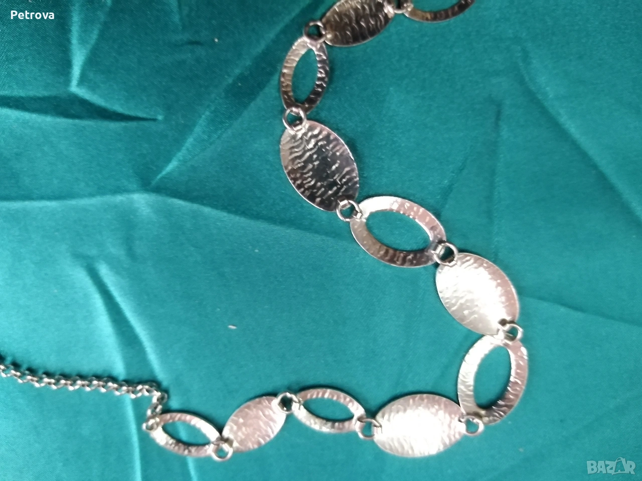 Елегантно сребърно колие, снимка 1