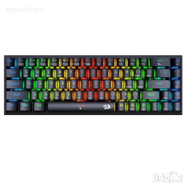 Клавиатура Безжична и USB Геймърска Redragon Ryze PRO K633RGB-PRO Механична с RGB Подсветка, снимка 1