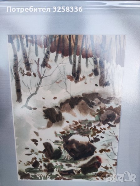 Стар акварел, снимка 1