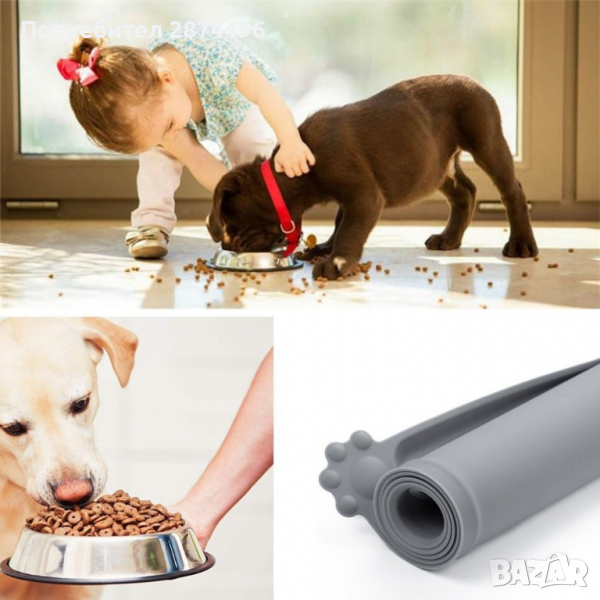 3007 Нехлъзгаща се подложка за храна за домашни любимци, снимка 1