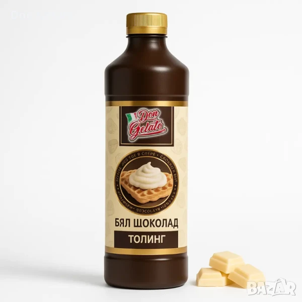 Топинг бял шоколад Don Gelato Premium, снимка 1
