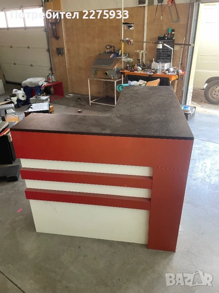 Ъглова рецепция бар плот, снимка 1